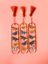 load image into gallery viewer, amber butterfly bookmark
