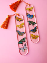 load image into gallery viewer, amber butterfly bookmark