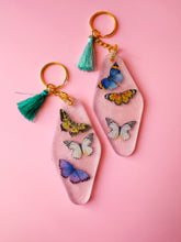 load image into gallery viewer, butterfly keychain