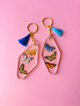 load image into gallery viewer, butterfly keychain