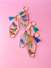 load image into gallery viewer, butterfly keychain