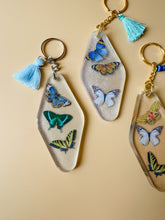 load image into gallery viewer, butterfly keychain
