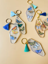 load image into gallery viewer, butterfly keychain