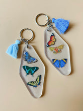 load image into gallery viewer, butterfly keychain
