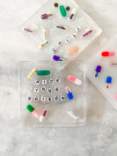 load image into gallery viewer, pick your poison coaster