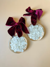 load image into gallery viewer, white hydrangea ornament
