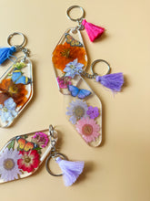 load image into gallery viewer, flower keychain

