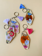 load image into gallery viewer, flower keychain
